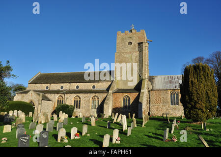 Chiesa di Santa Maria Vergine (chiesa di Santa Maria), Church Lane, Heacham, Norfolk, Inghilterra, Regno Unito Foto Stock