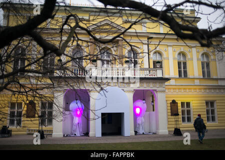 Palazzo Žofín, bellezza per gli occhi e l'anima. In questo palazzo sono rese differenti campioni di musica, danza e teatro che coinvolgono o Foto Stock