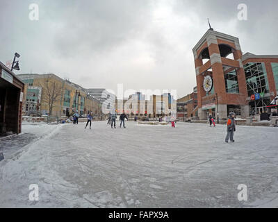 Mercato di Covent Garden di Londra Ontario inverno Foto Stock