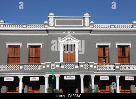 Architettura coloniale nella Western Cape town di Paarl Foto Stock