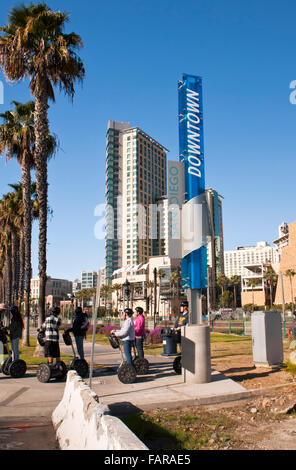 Downtown city scape, San Diego, California Foto Stock