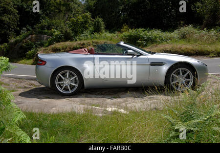 2007 Aston Martin Vantage convertible super car Foto Stock