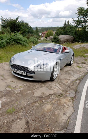 2007 Aston Martin Vantage convertible super car Foto Stock