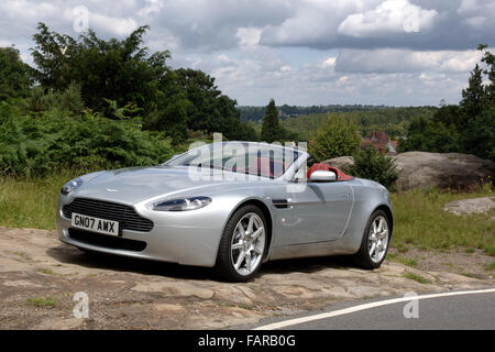 2007 Aston Martin Vantage convertible super car Foto Stock