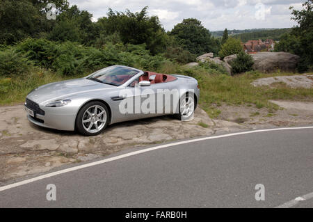 2007 Aston Martin Vantage convertible super car Foto Stock