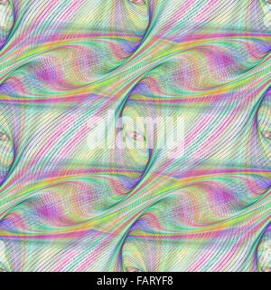 Variopinto infinito di Fractal sfondo pattern Illustrazione Vettoriale