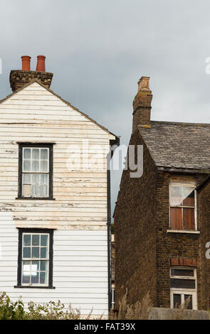 Una vecchia casa di pescatori - Leigh-on-Sea, Regno Unito Foto Stock