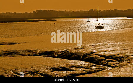 Fiume deben a woodbridge Foto Stock