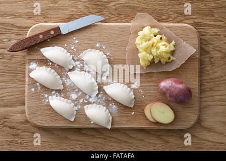 Tradizionale gnocchi ucraino Foto Stock