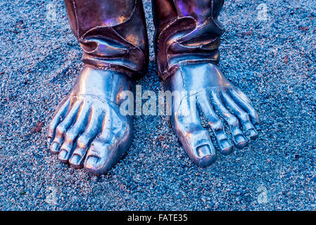 "Incredibile risate' installazione di scultura. Morton Park, Vancouver, BC, Canada Foto Stock