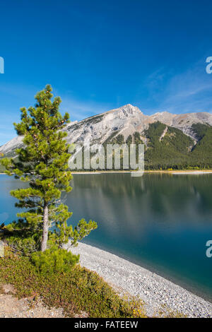 Panoramica dei laghi di spruzzo in estate, Kananaskis Country Alberta Canada Foto Stock
