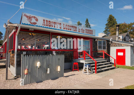 Abbott di astice in grezzo Noank CT Foto Stock