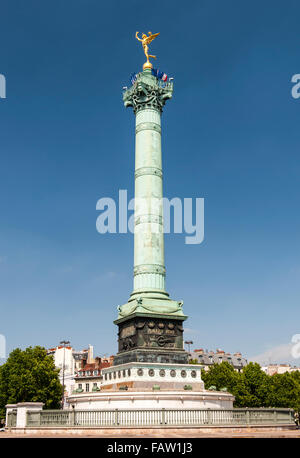 Place de la République il monumento di Parigi. Foto Stock