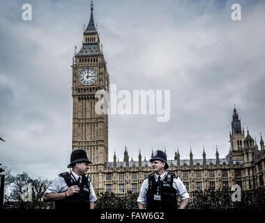 Il Big Ben e il Parlamento di Londra, Regno Unito. Foto Stock