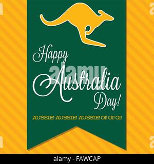L'Australia Day anta scheda in formato vettoriale. Illustrazione Vettoriale