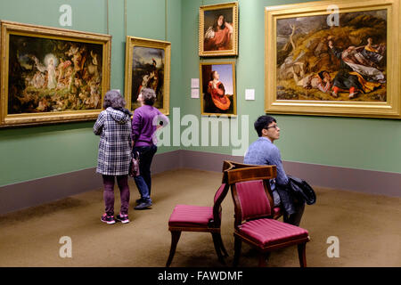 Interno della Scottish National Gallery Art Museum di Edimburgo in Scozia Regno Unito Foto Stock