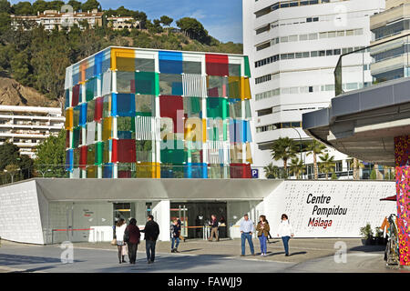 Centro Pompidou Museo arte moderna Spagnolo di Malaga Spagna Andalusia Foto Stock