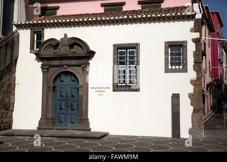 Capela de Santo Antonio da mouraria 1715 in Funchal Madeira Foto Stock