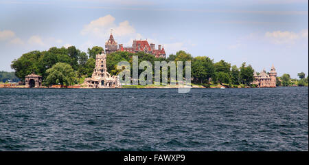 Boldt Castle Isola, mille isole, nello Stato di New York, Stati Uniti d'America Foto Stock