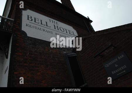 The Bell Hotel,,Sandwich Kent, Regno Unito Foto Stock