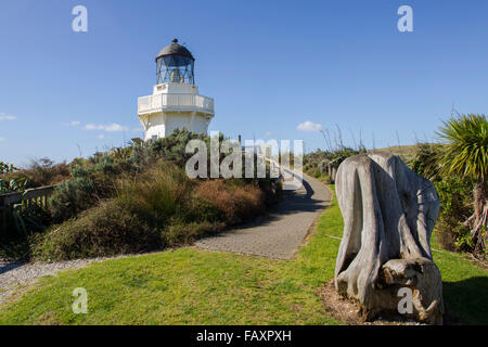 Teste di Manukau Lighthouse, Auckland, Nuova Zelanda, Sabato, 09 agosto 2014. Foto Stock