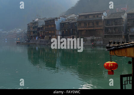 Fenghuan storica e bellissima e antica città di Hunan, Cina. Foto Stock