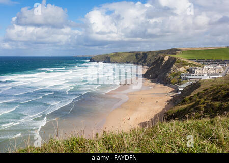 Watergate Bay in Cornovaglia, England, Regno Unito Foto Stock