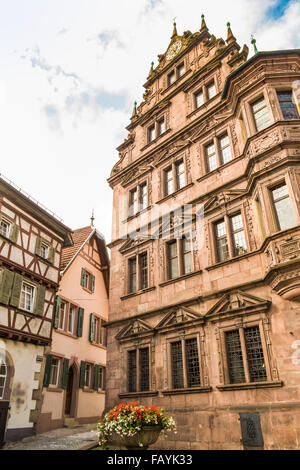 Il vecchio municipio, gernsbach, foresta nera, BADEN-WUERTTEMBERG, Germania Foto Stock