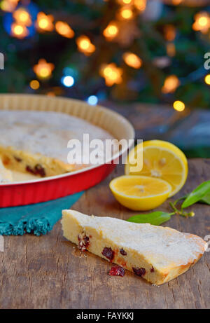 In casa la deliziosa torta di mirtillo palustre Foto Stock