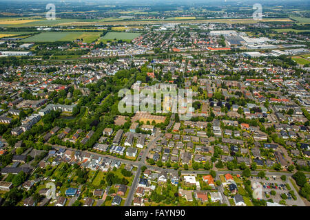 Vista aerea, Holzwickede, la zona della Ruhr, Renania settentrionale-Vestfalia, Germania, Europa, vista aerea, uccelli-occhi vista, Vista aerea, antenna Foto Stock