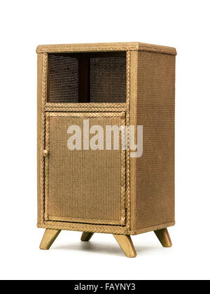 Vintage gold-verniciato Lusty Lloyd Loom cabinet Foto Stock