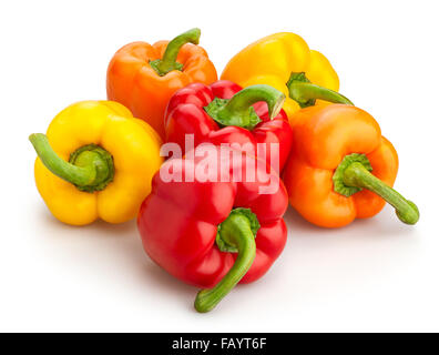 Il peperone isolato Foto Stock