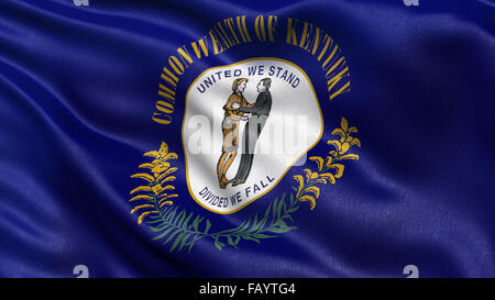 Noi flag di stato del Kentucky Foto Stock