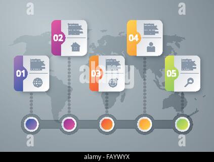 Illustrazione Vettoriale infographics timeline Illustrazione Vettoriale
