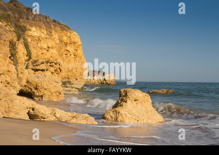 Spiaggia di Praia de Santa Eulalia, nei pressi di Albufeira, Algarve, PORTOGALLO Foto Stock