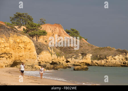 Spiaggia di praia de santa eulalia, nei pressi di Albufeira, Algarve, PORTOGALLO Foto Stock