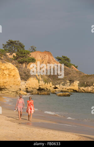 Spiaggia di praia de santa eulalia, nei pressi di Albufeira, Algarve, PORTOGALLO Foto Stock