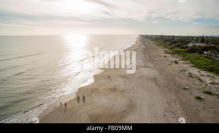 Vista aerea di Melbourne Beach, Florida Foto Stock
