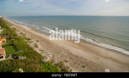 Vista aerea di Melbourne Beach, Florida Foto Stock