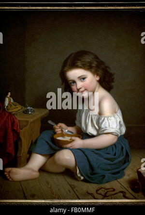 Amalia Lindegren (1814-1891). Pittore svedese. La prima colazione, 1866. Museo Nazionale. Stoccolma. La Svezia. Foto Stock