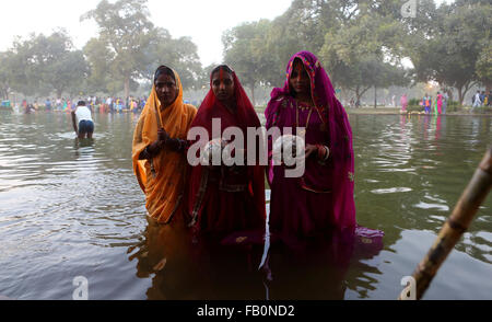 CHHATH PUJA Foto Stock