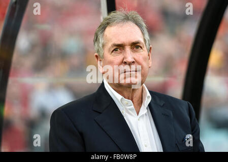 ANZ Stadium, Sydney, Australia. 07Th gen, 2016. Exhibition Match. Liverpool versus Leggende Leggende Australiano. La leggenda di Liverpool coach Gerard Houllier. Credito: Azione Sport Plus/Alamy Live News Foto Stock