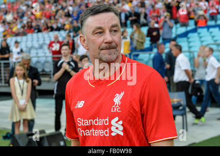 ANZ Stadium, Sydney, Australia. 07Th gen, 2016. Exhibition Match. Liverpool versus Leggende Leggende Australiano. La leggenda di Liverpool John Aldridge. Credito: Azione Sport Plus/Alamy Live News Foto Stock