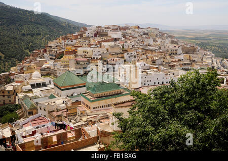 Moulay Idriss Zerhoun, Meknes-Tafilalet, Marocco Foto Stock