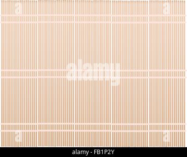 Tradizionale Giapponese, illustrazione di Makisu è una stuoia tessuta da bambù per rendere sushi arrotolato. Illustrazione Vettoriale