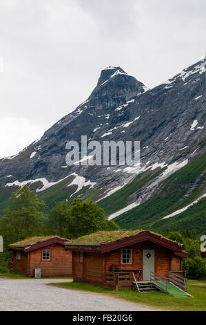 Le capanne, trollstigen road, Norvegia Foto Stock