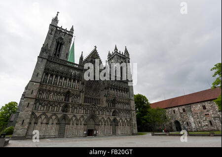 La cattedrale Nidaros, Trondheim, Norvegia Foto Stock