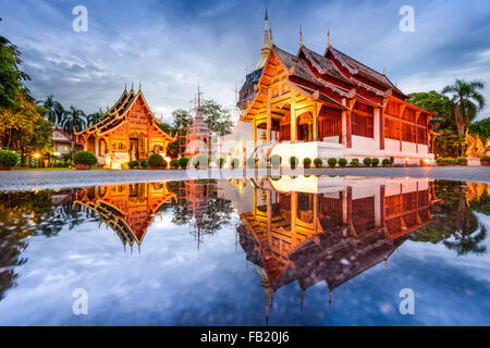 Wat Phra Singh in Chiang Mai, Thailandia. Foto Stock