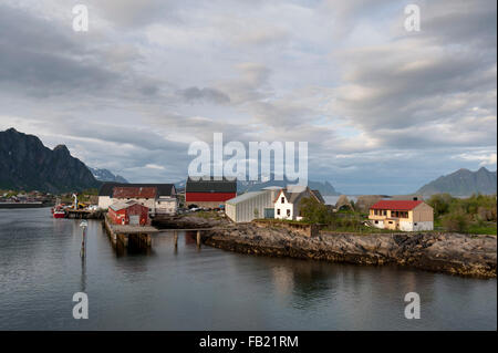 Svolvaer, Isole Lofoten in Norvegia Foto Stock