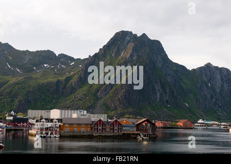 Svolvaer, isole Lofoten in Norvegia Foto Stock